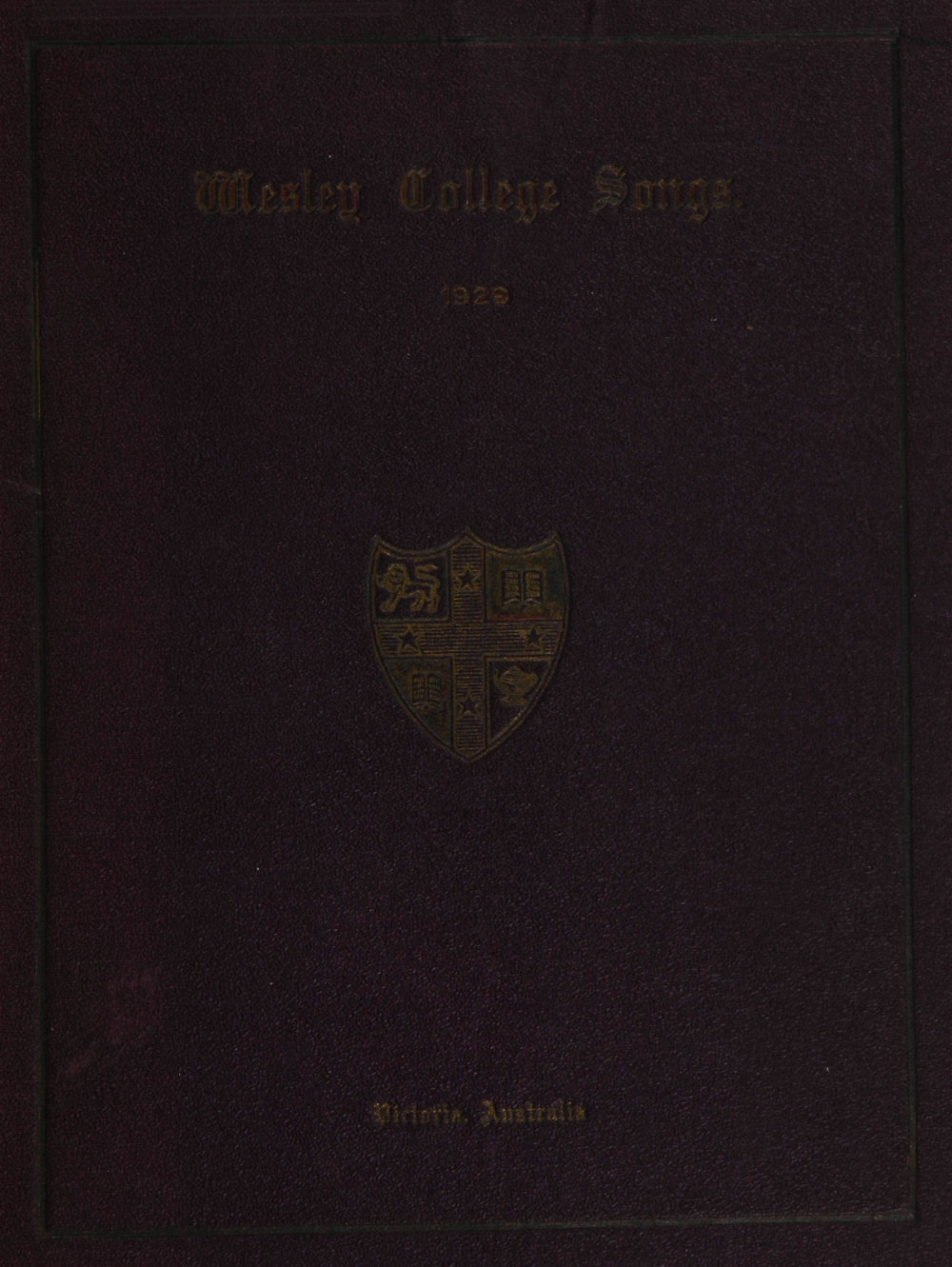 Wesley College Songs 1929