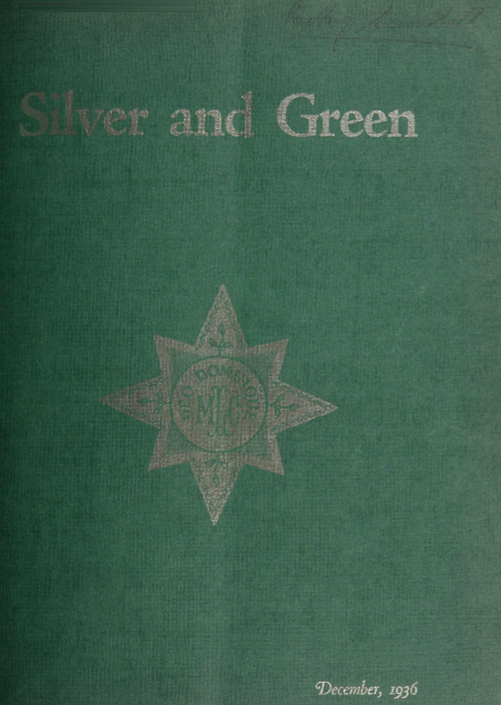 Silver and Green, 1936 December