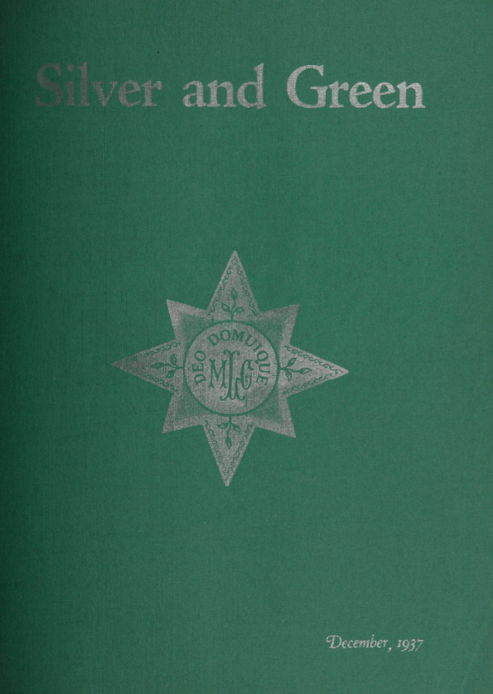 Silver and Green, 1937 December