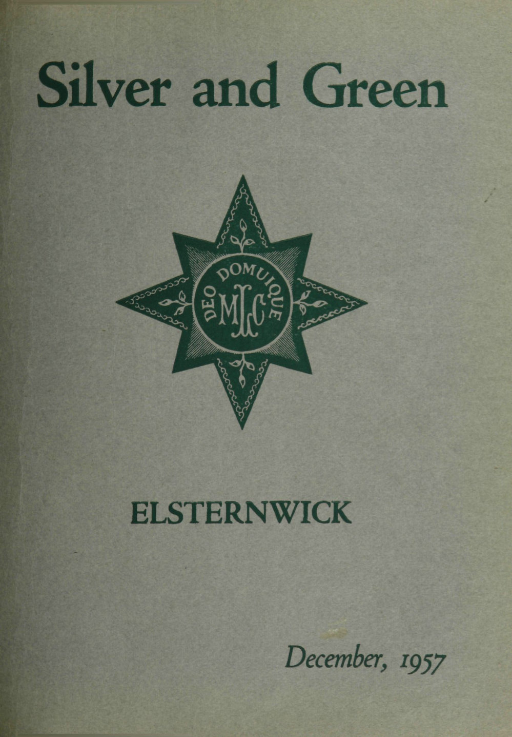 Silver and Green, 1957 December