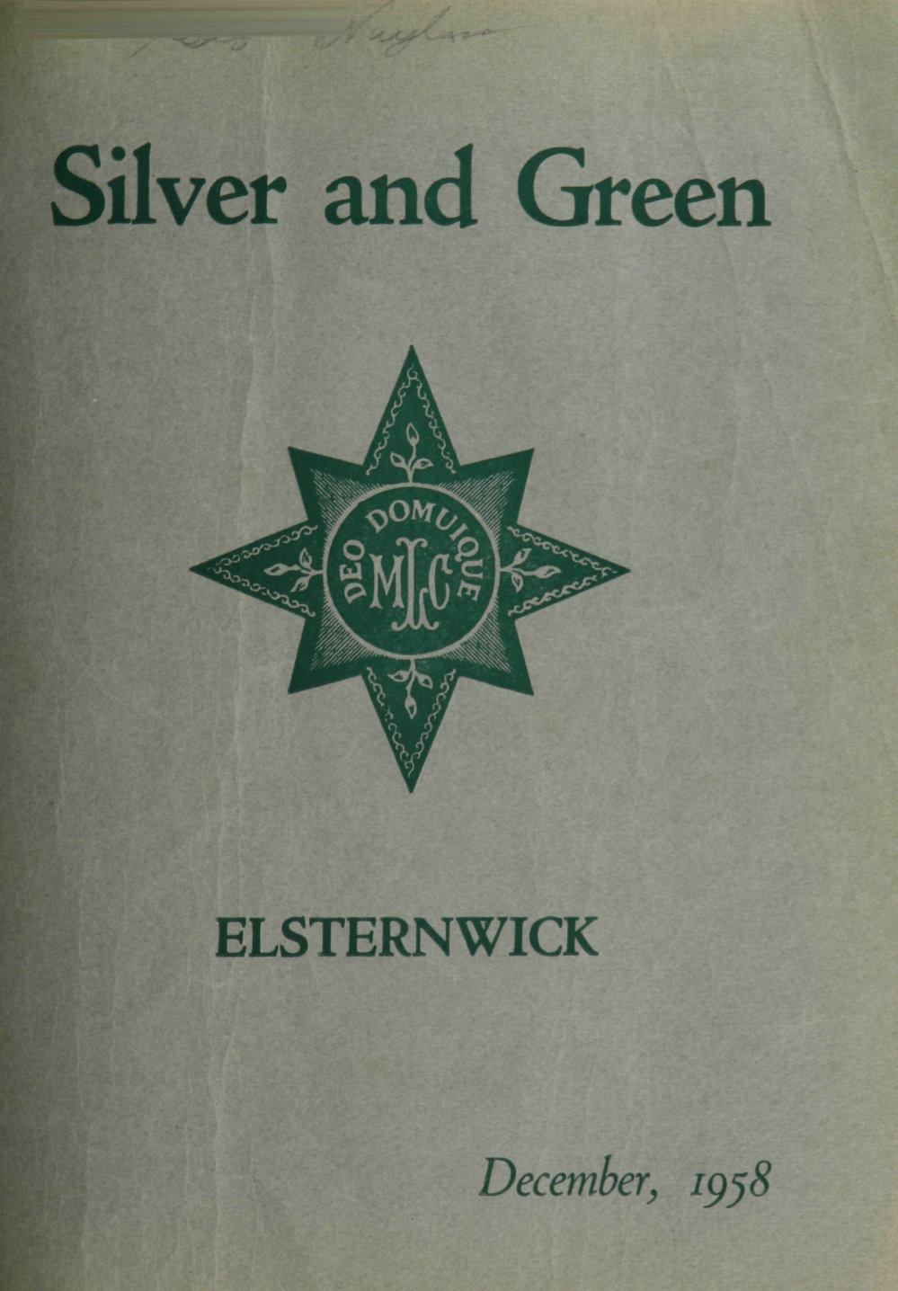 Silver and Green, 1958 December