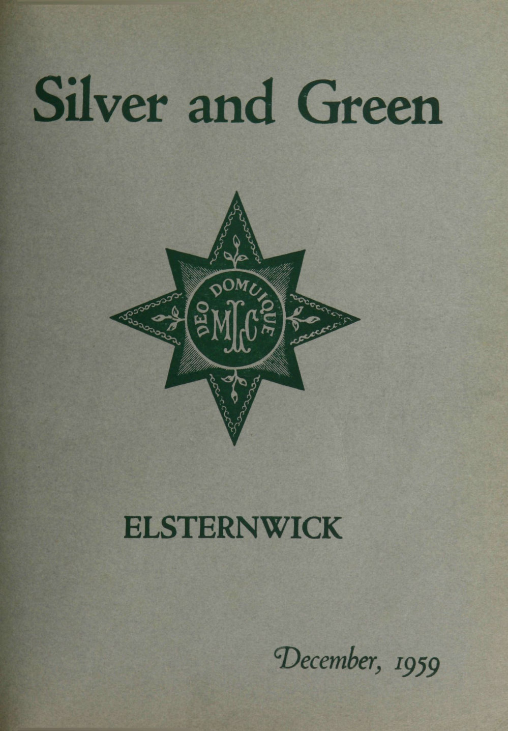 Silver and Green, 1959 December