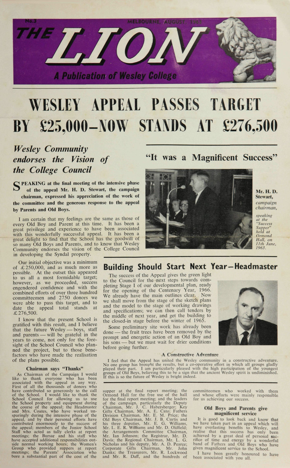 The Lion - August 1963