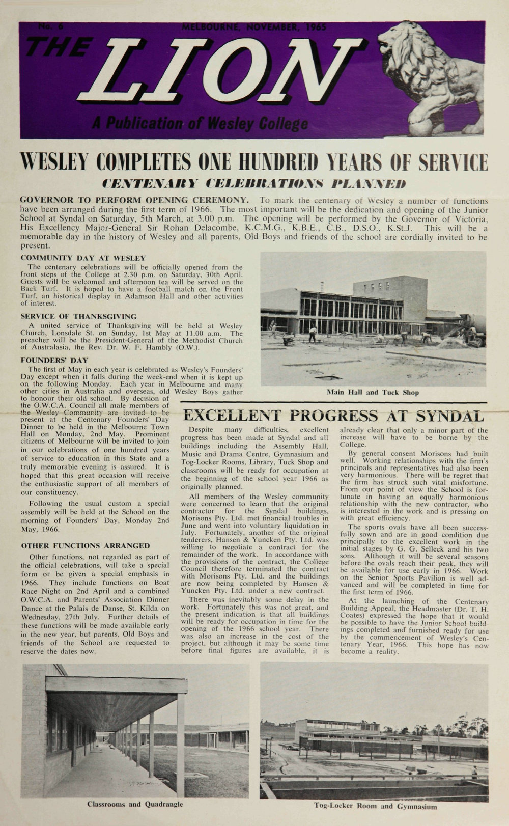 The Lion - November 1965