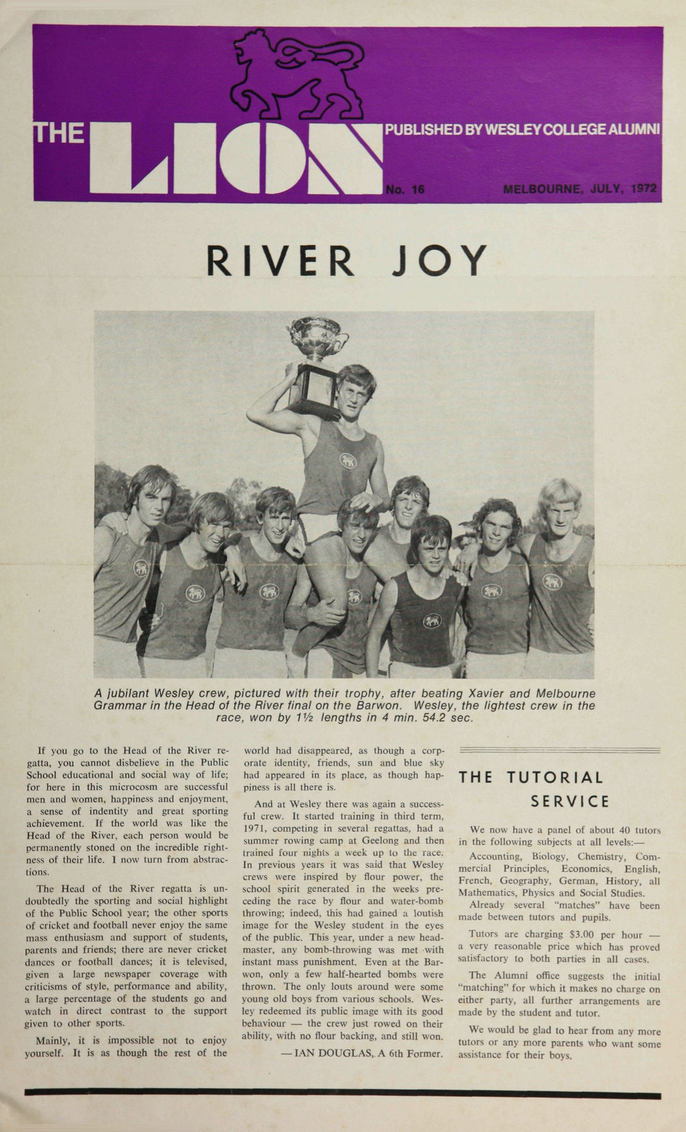 The Lion - July 1972