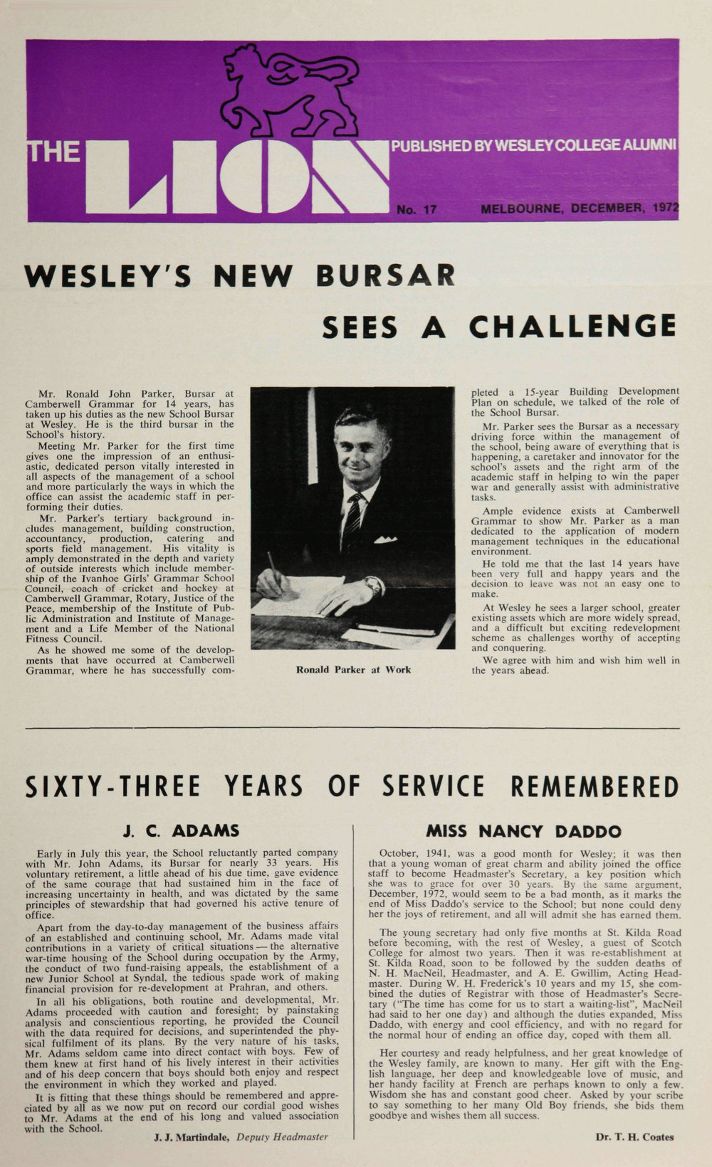 The Lion - December 1972