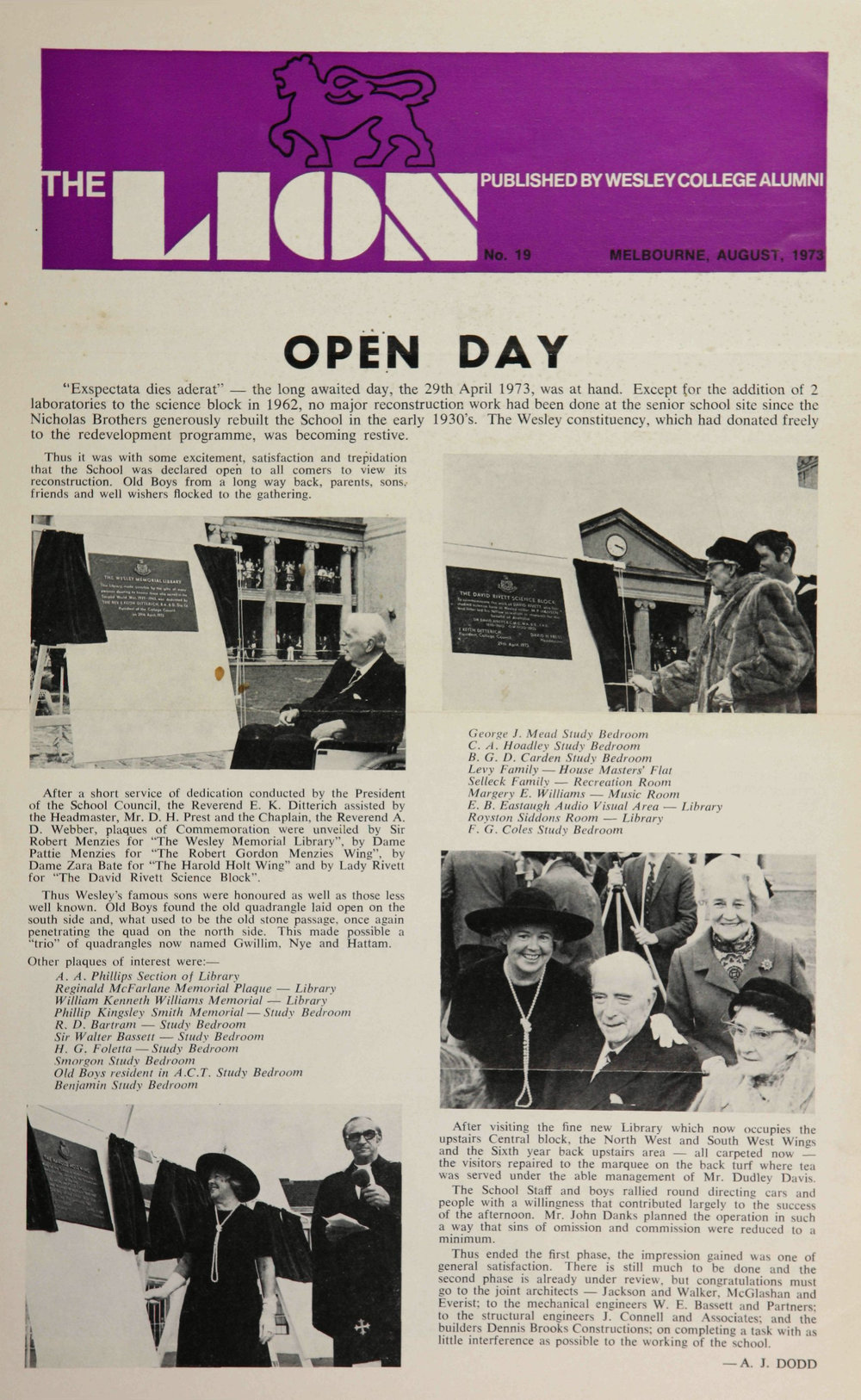 The Lion - August 1973