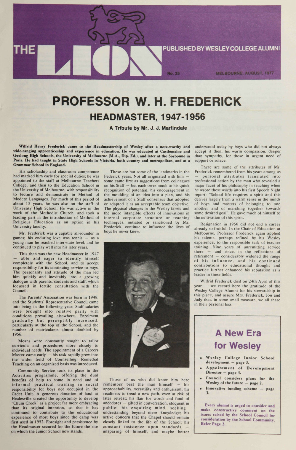 The Lion - August 1977