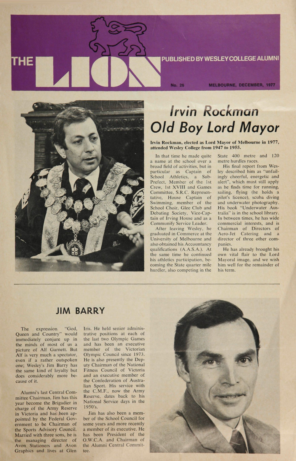 The Lion - December 1977