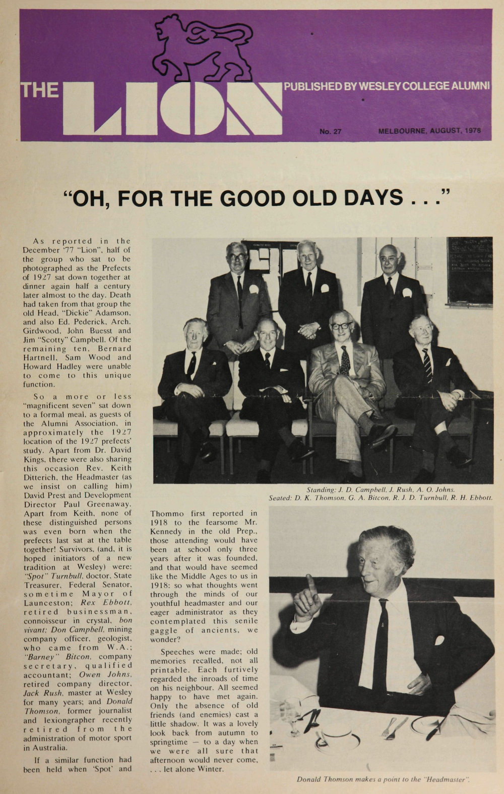 The Lion - August 1978