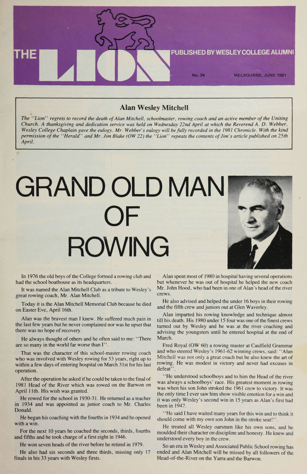 The Lion - June 1981