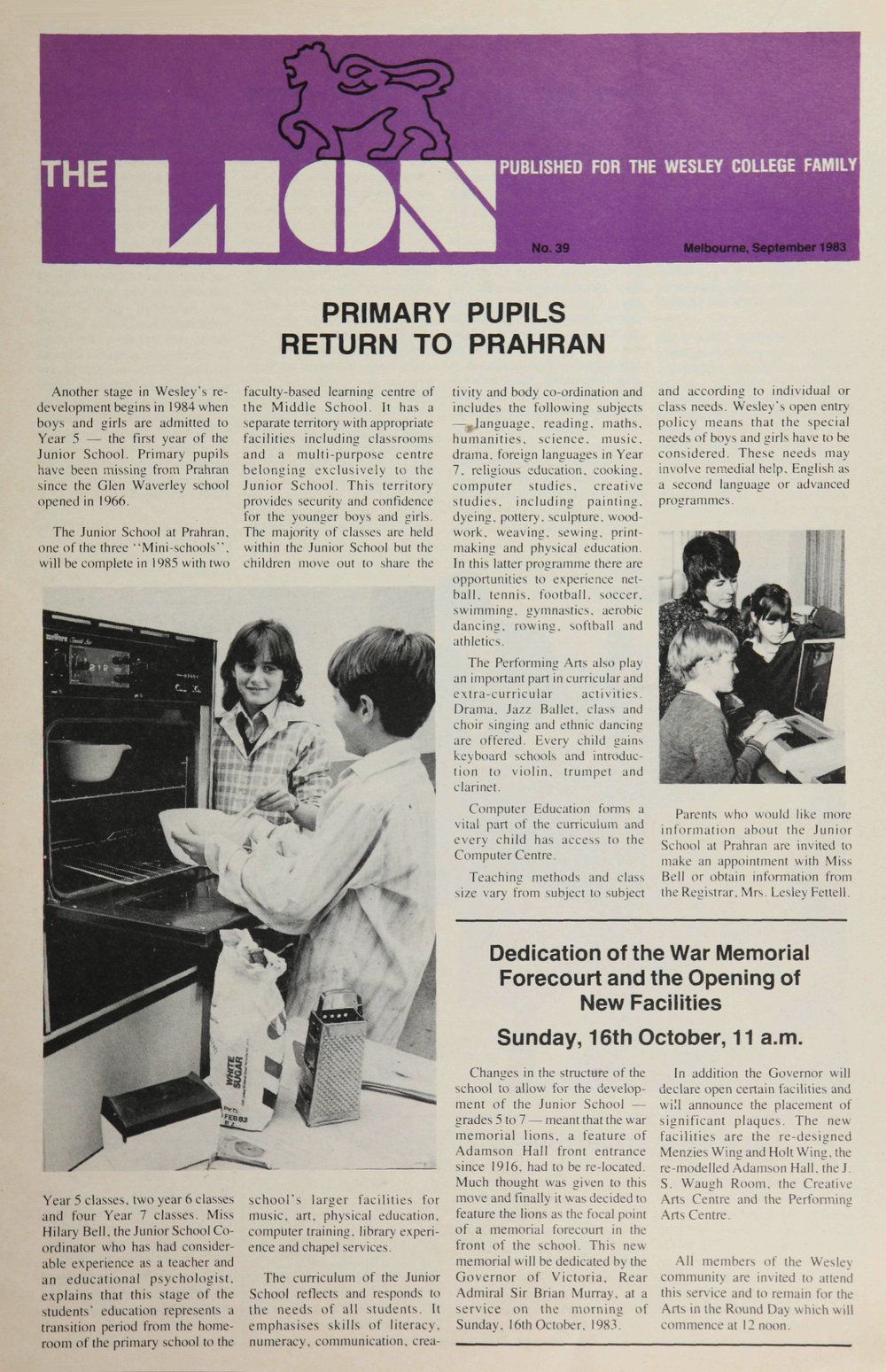 The Lion - September 1983