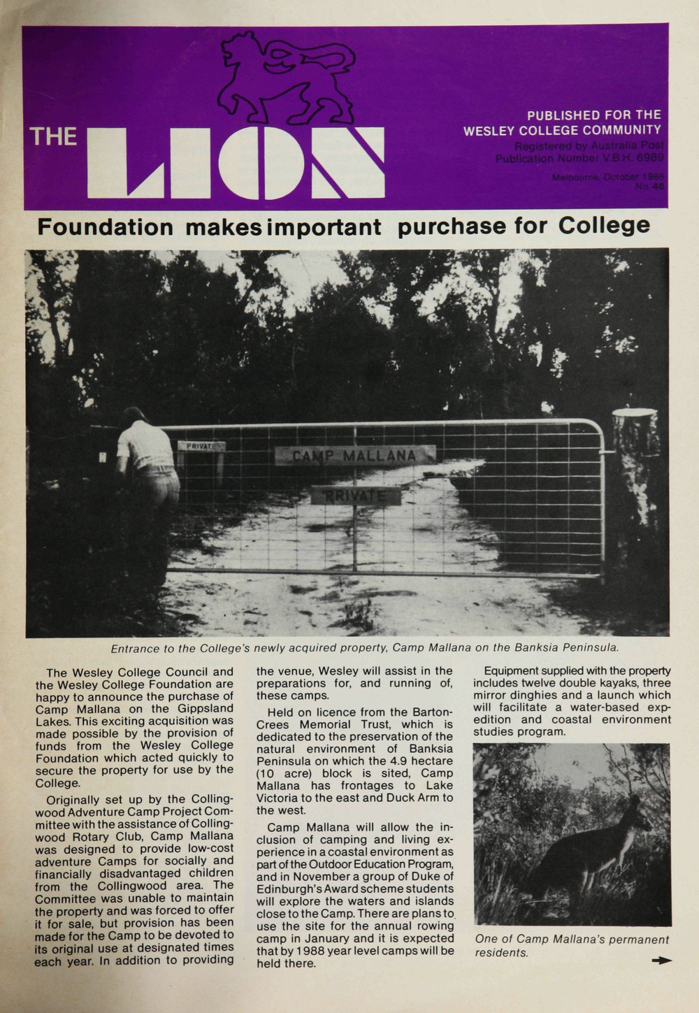 The Lion - October 1986