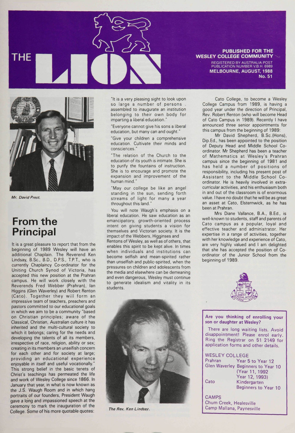 The Lion - August 1988