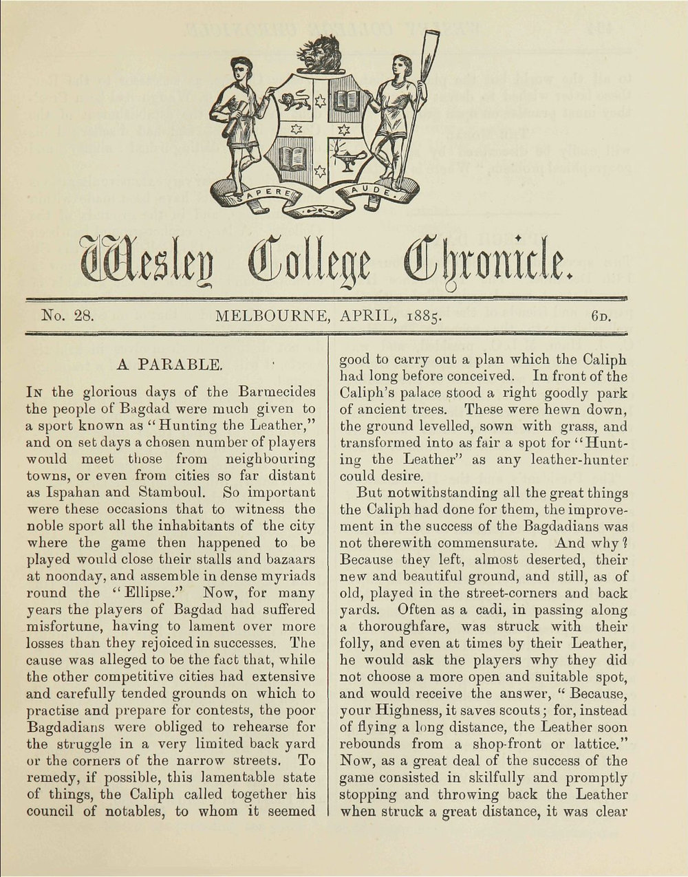 Chronicle 1885 No_028 April