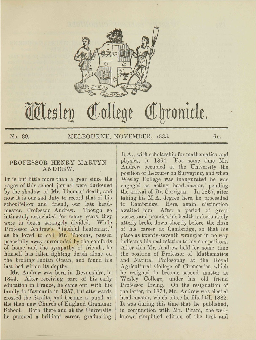 Chronicle 1888 No_039 November