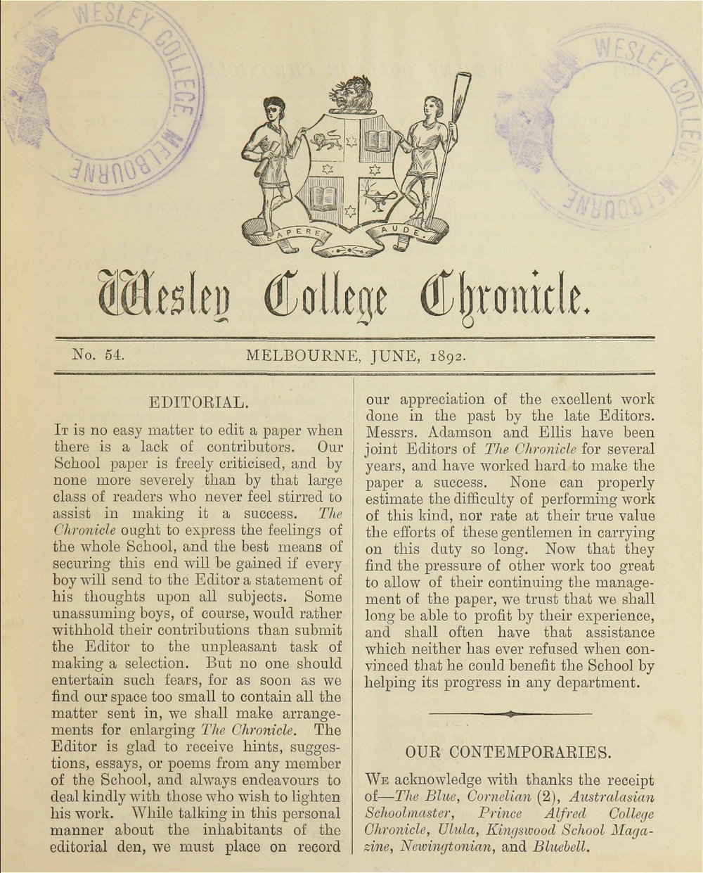 Chronicle 1892 No_054 June