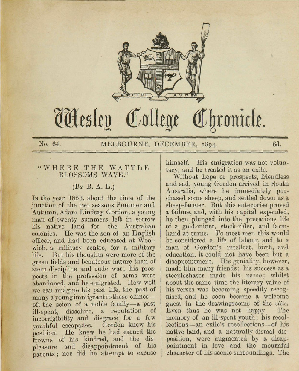 Chronicle 1894 No_064 December