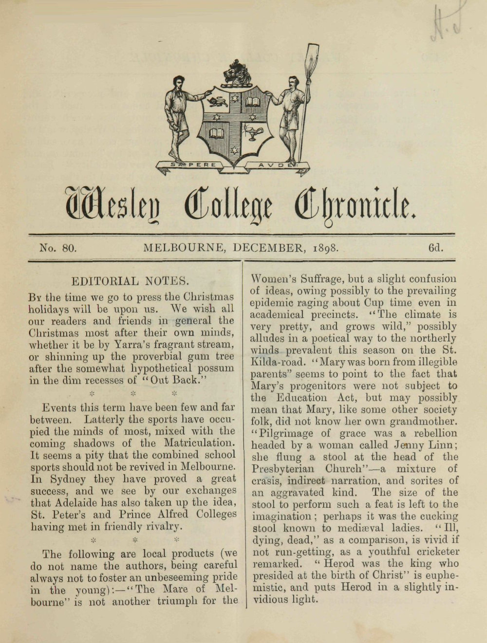 Chronicle 1898 No_080 December