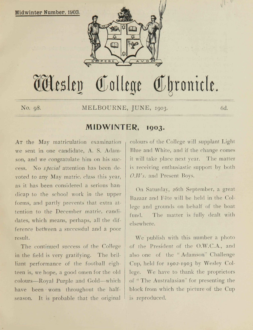 Chronicle 1903 No_098 June