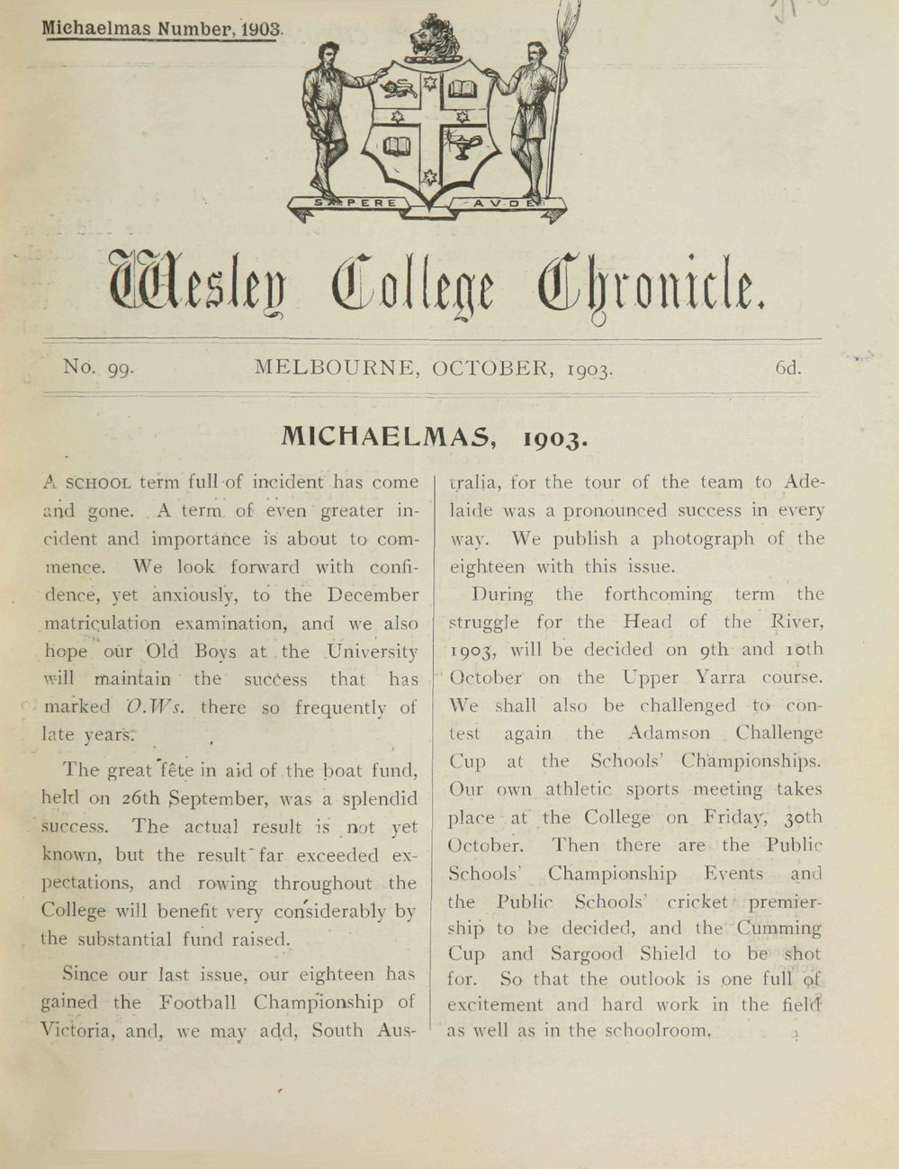 Chronicle 1903 No_099 October