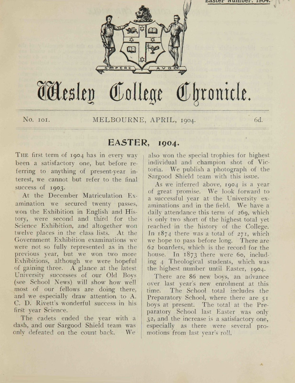 Chronicle 1904 No_101 April
