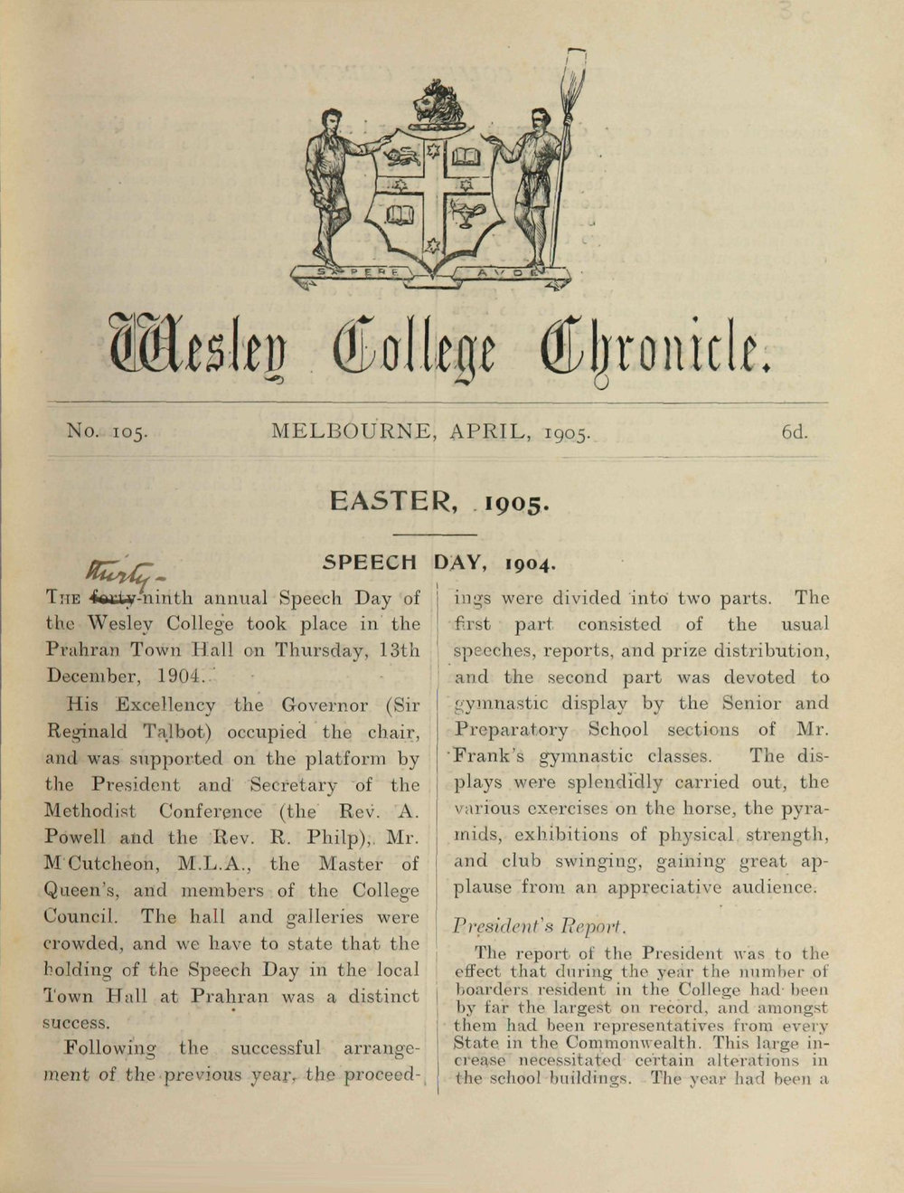 Chronicle 1905 No_105 April
