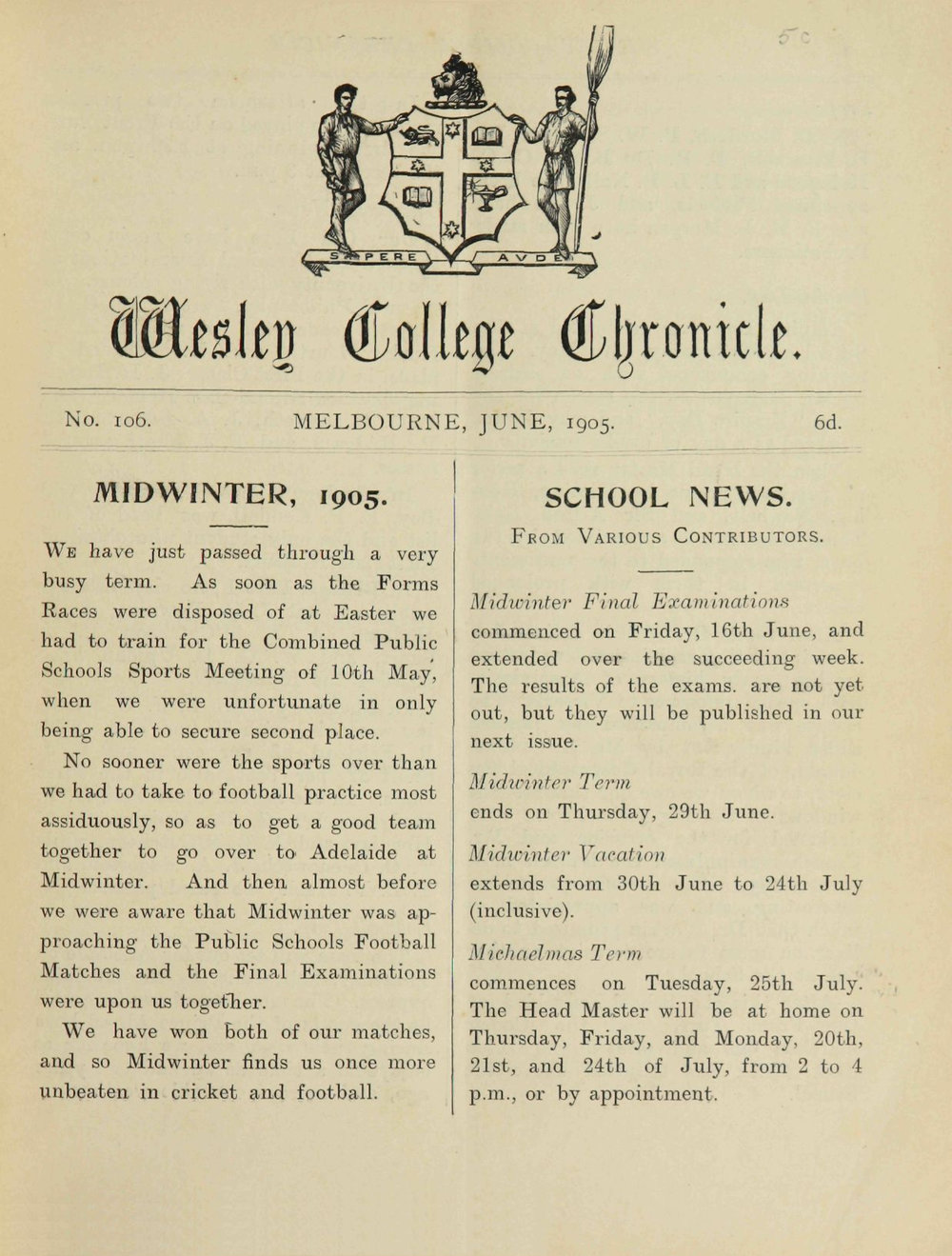 Chronicle 1905 No_106 June