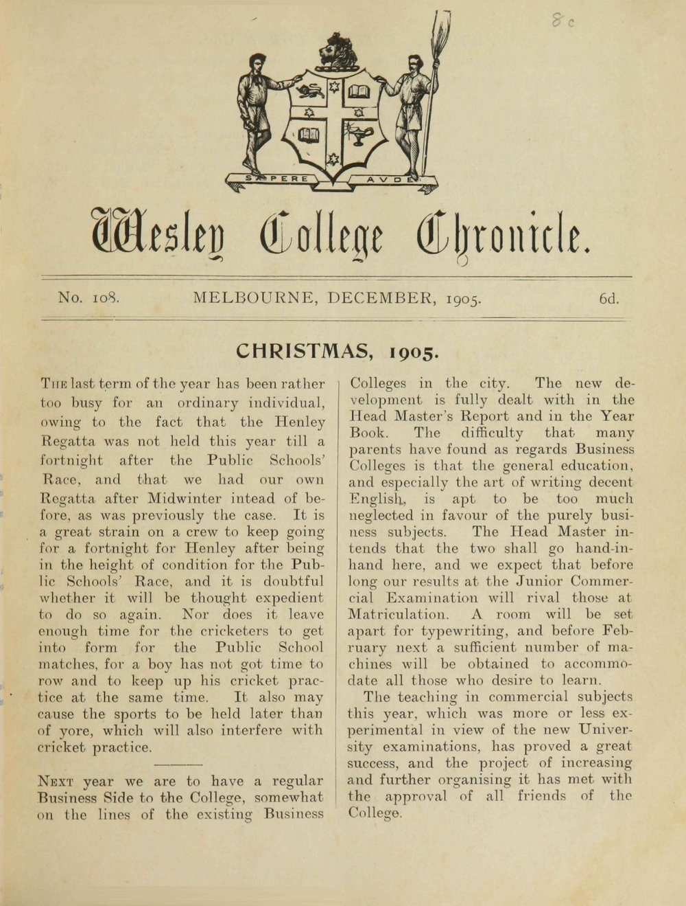 Chronicle 1905 No_108 December