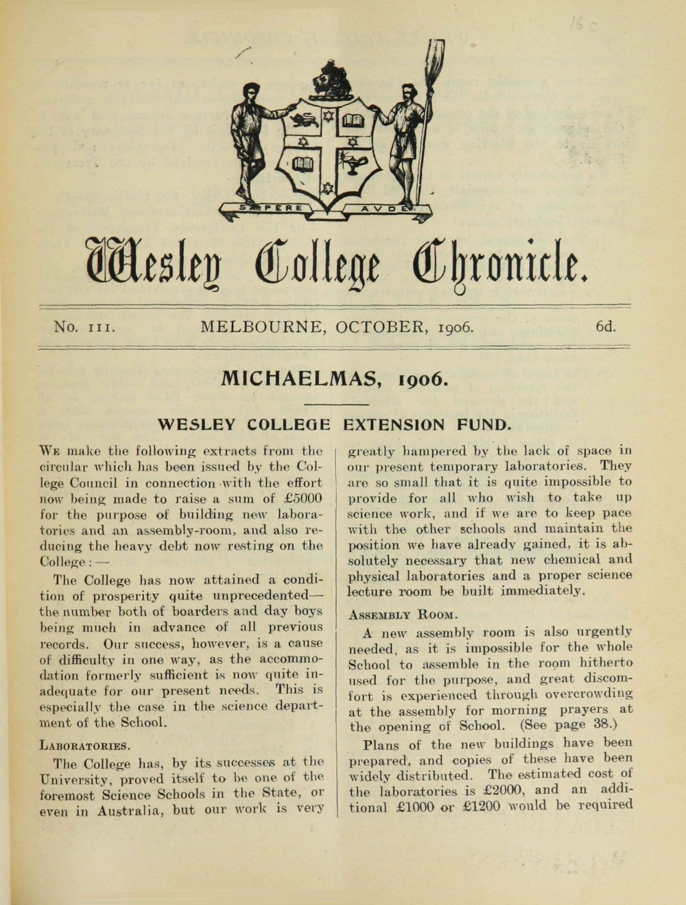 Chronicle 1906 No_111 October