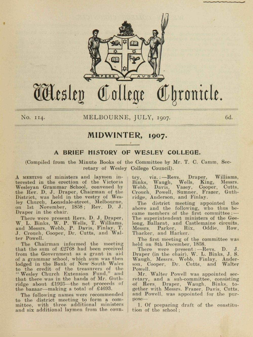 Chronicle 1907 No_114 July