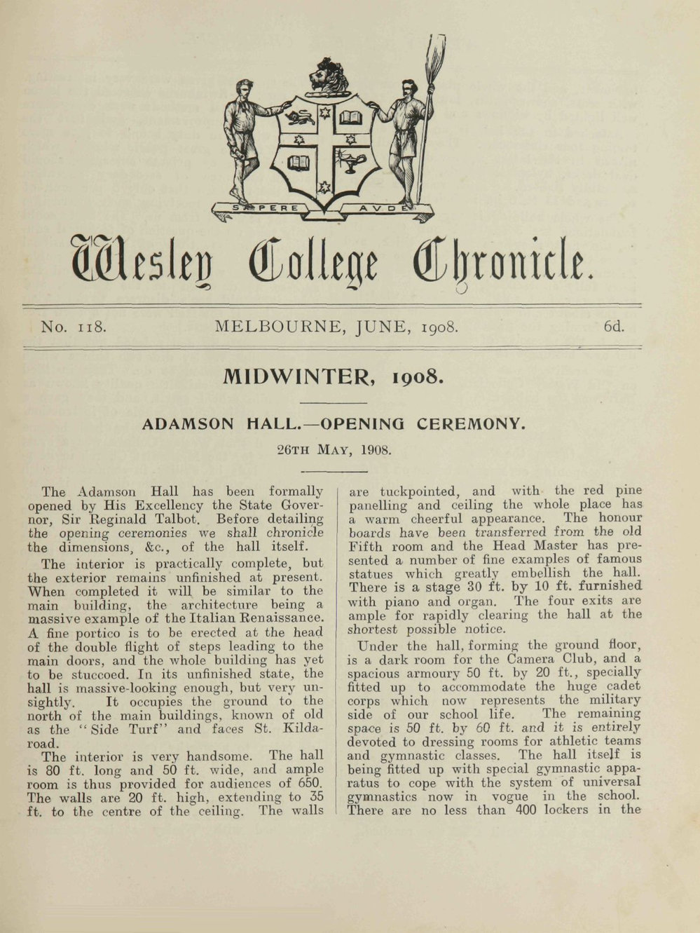 Chronicle 1908 No_118 June