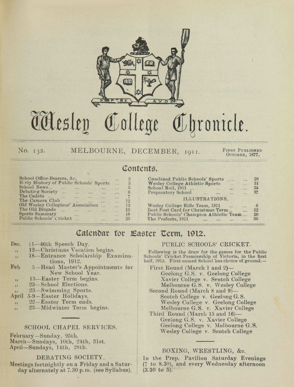 Chronicle 1911 No_132 December