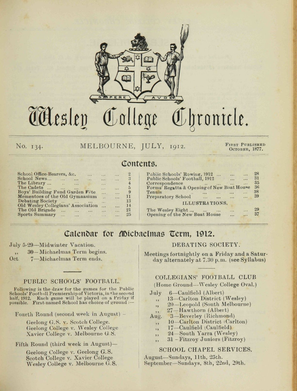 Chronicle 1912 No_134 July