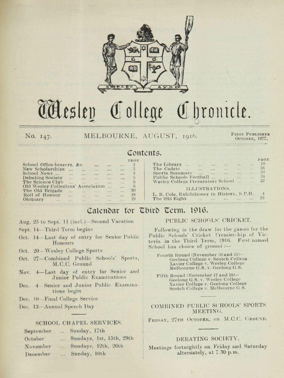 Chronicle 1916 No_147 August