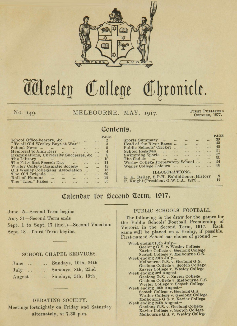 Chronicle 1917 No_149 May