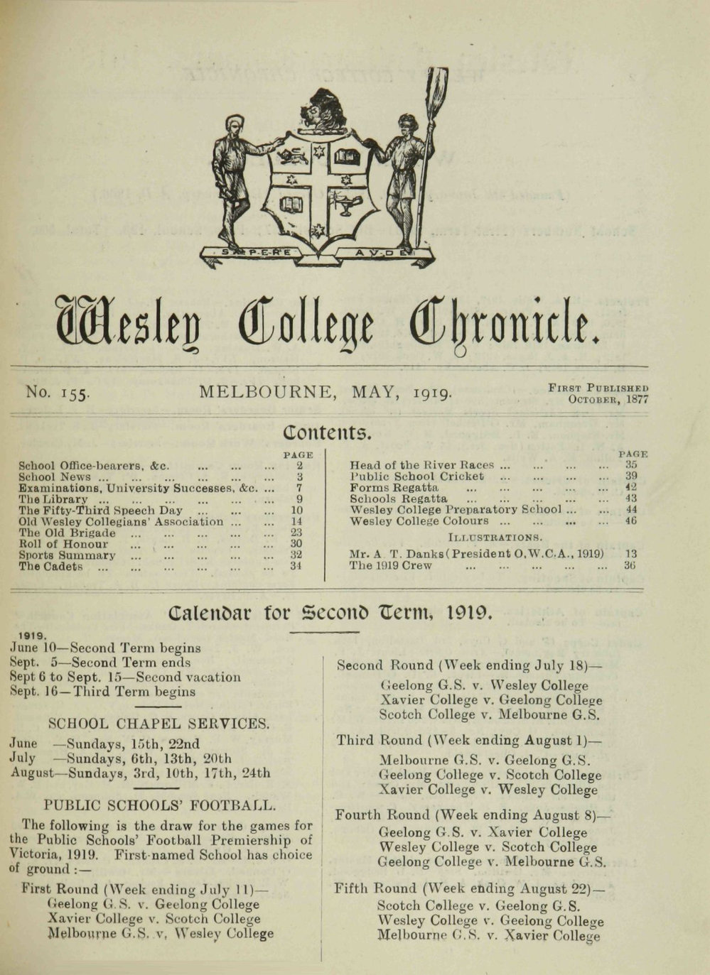 Chronicle 1919 No_155 May