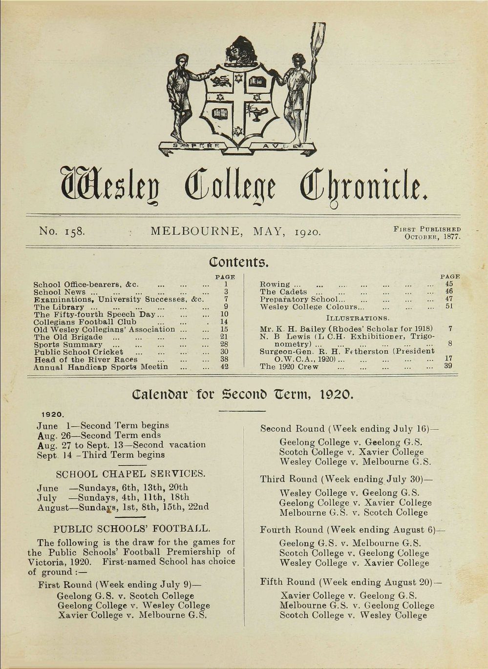 Chronicle 1920 No_158 May