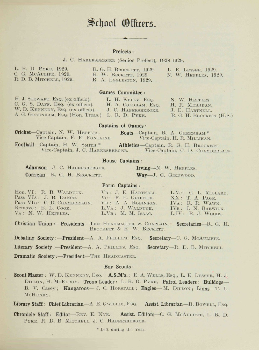 Chronicle 1929 No_187 December
