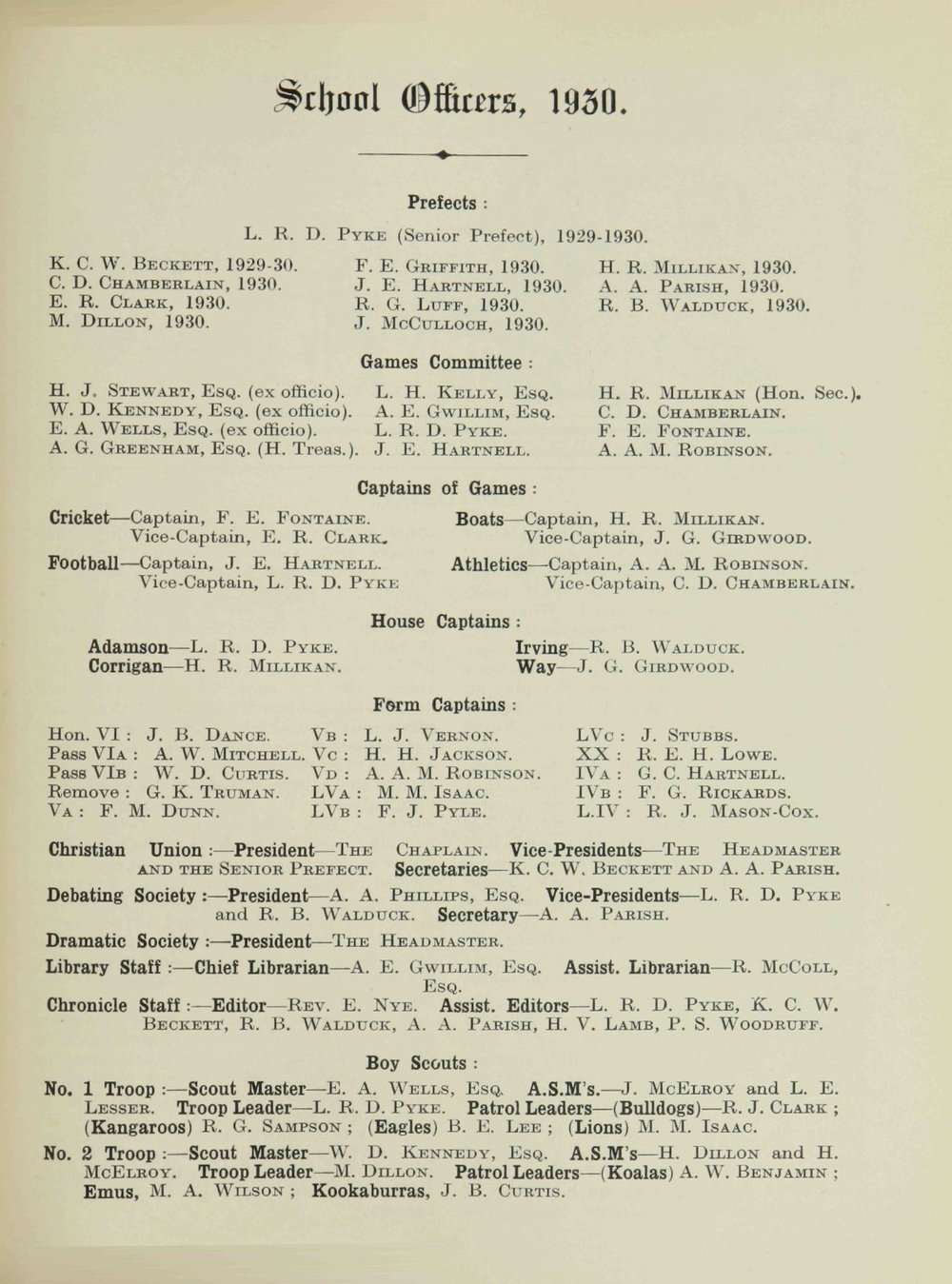 Chronicle 1930 No_190 December