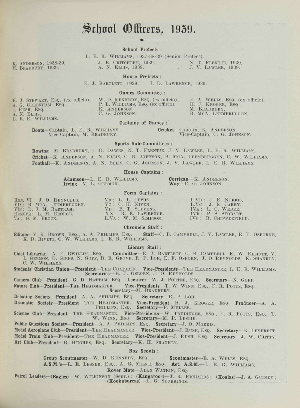 Chronicle 1939 No_215 May