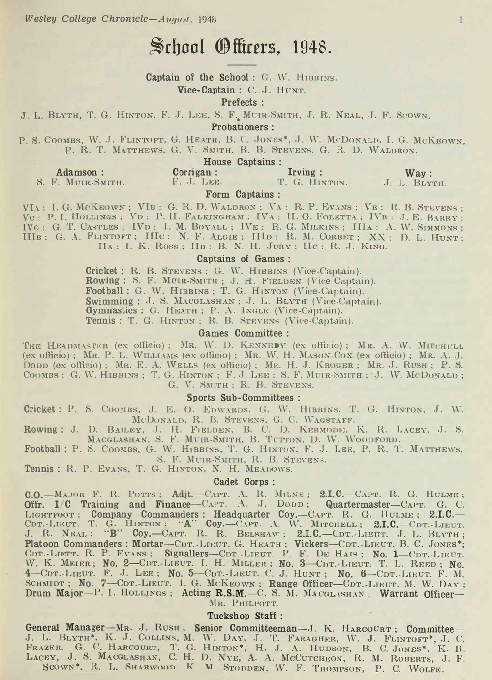 Chronicle 1948 No_243 August