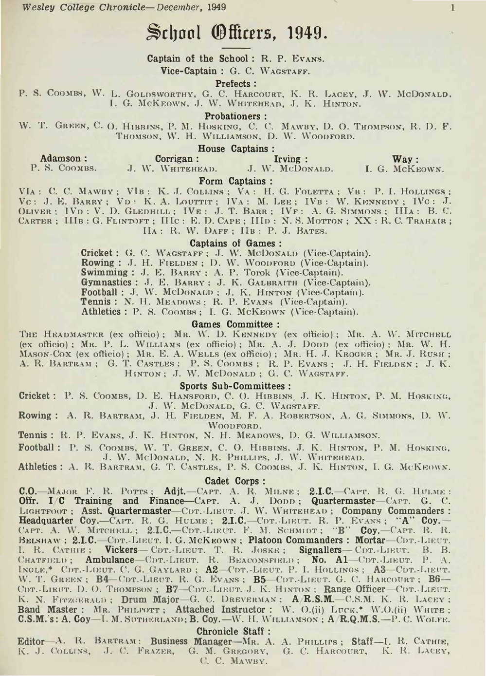 Chronicle 1949 No_247 December