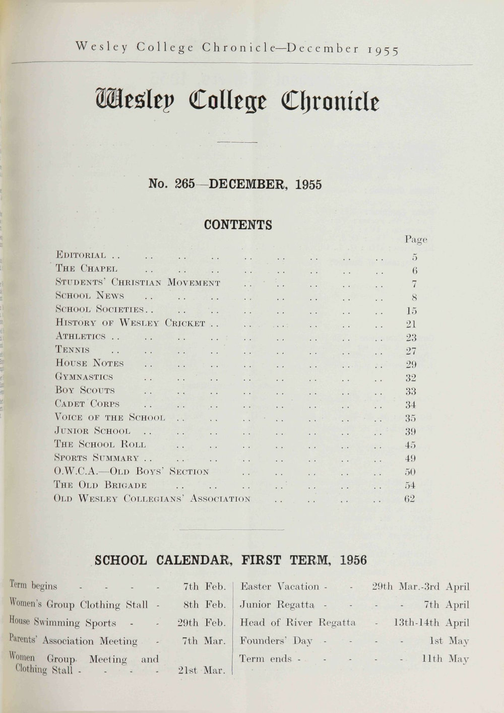 Chronicle 1955 No_265 December