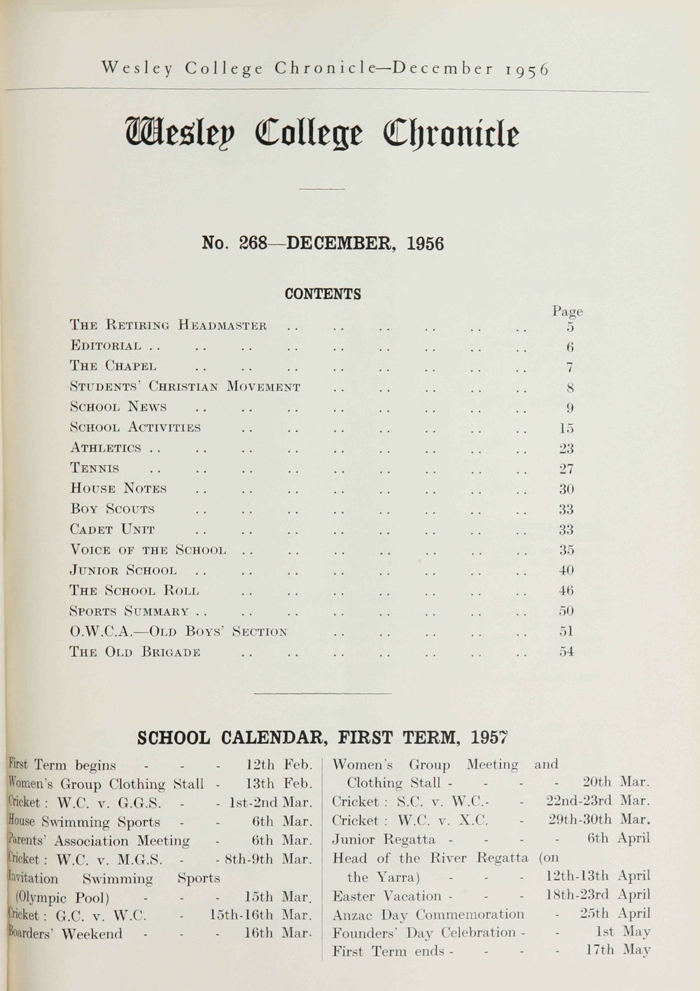 Chronicle 1956 No_268 December