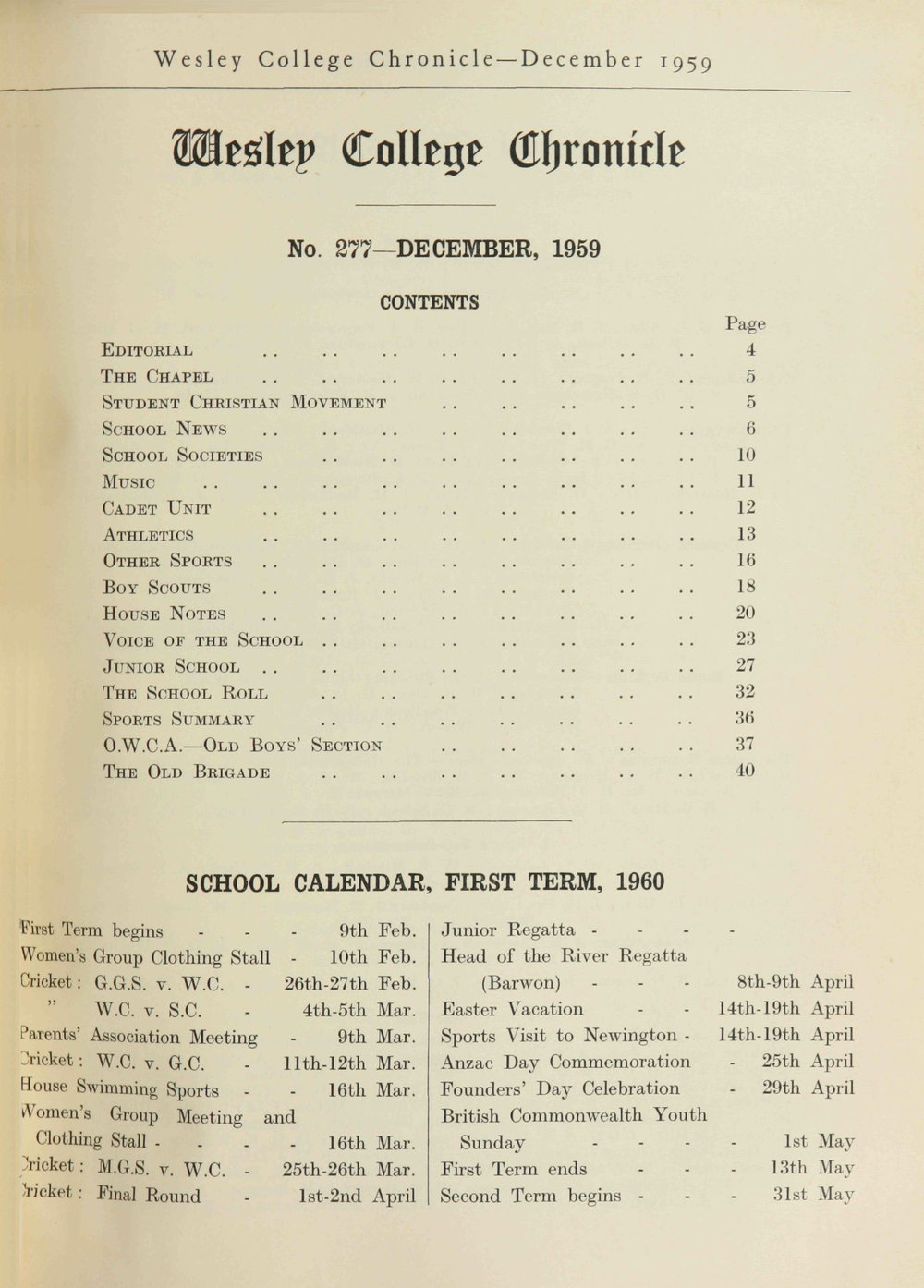 Chronicle 1959 No_277 December