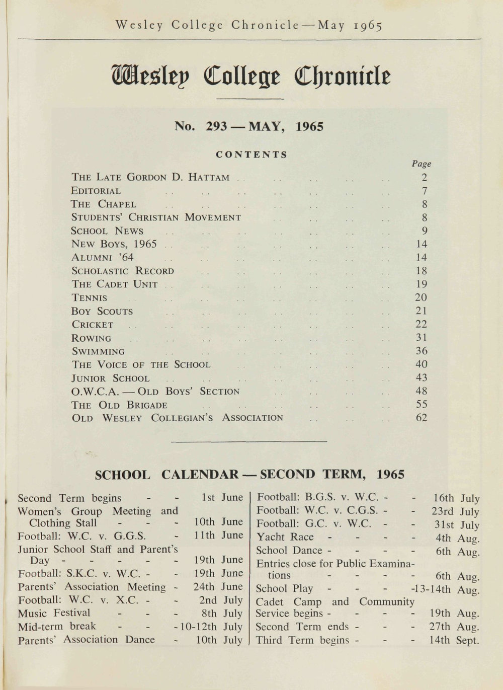 Chronicle 1965 No_293 May