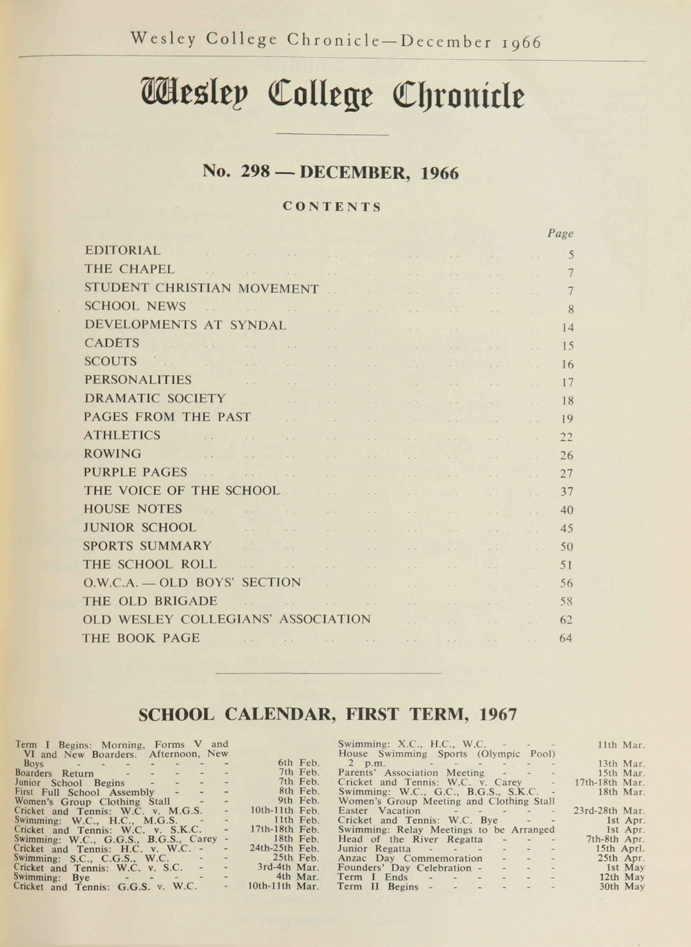 Chronicle 1966 No_298 December