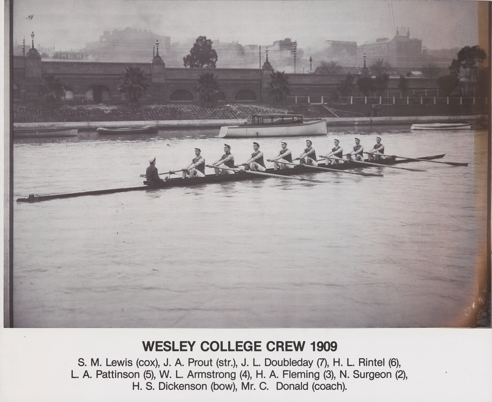 Wesley College Crew 1909
