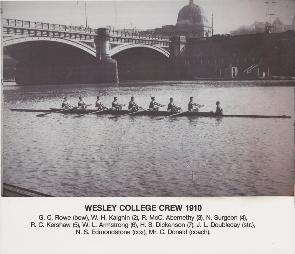 Wesley College Crew 1910